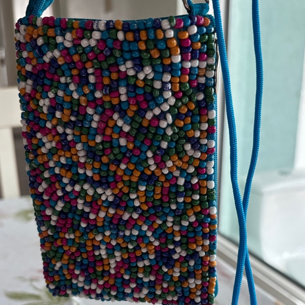 BAMBOO Multicolor Beaded Crossbody Bag